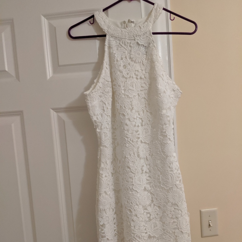 White lace dress